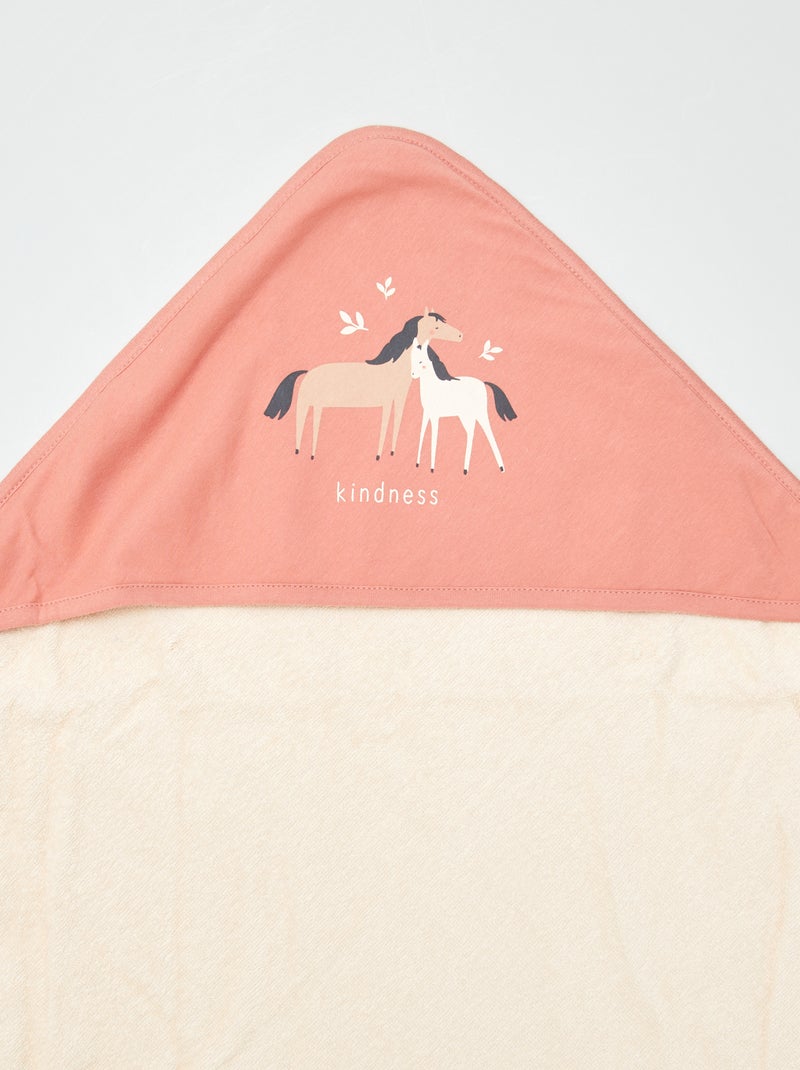 Cape de bain en éponge Rose foncé - Kiabi