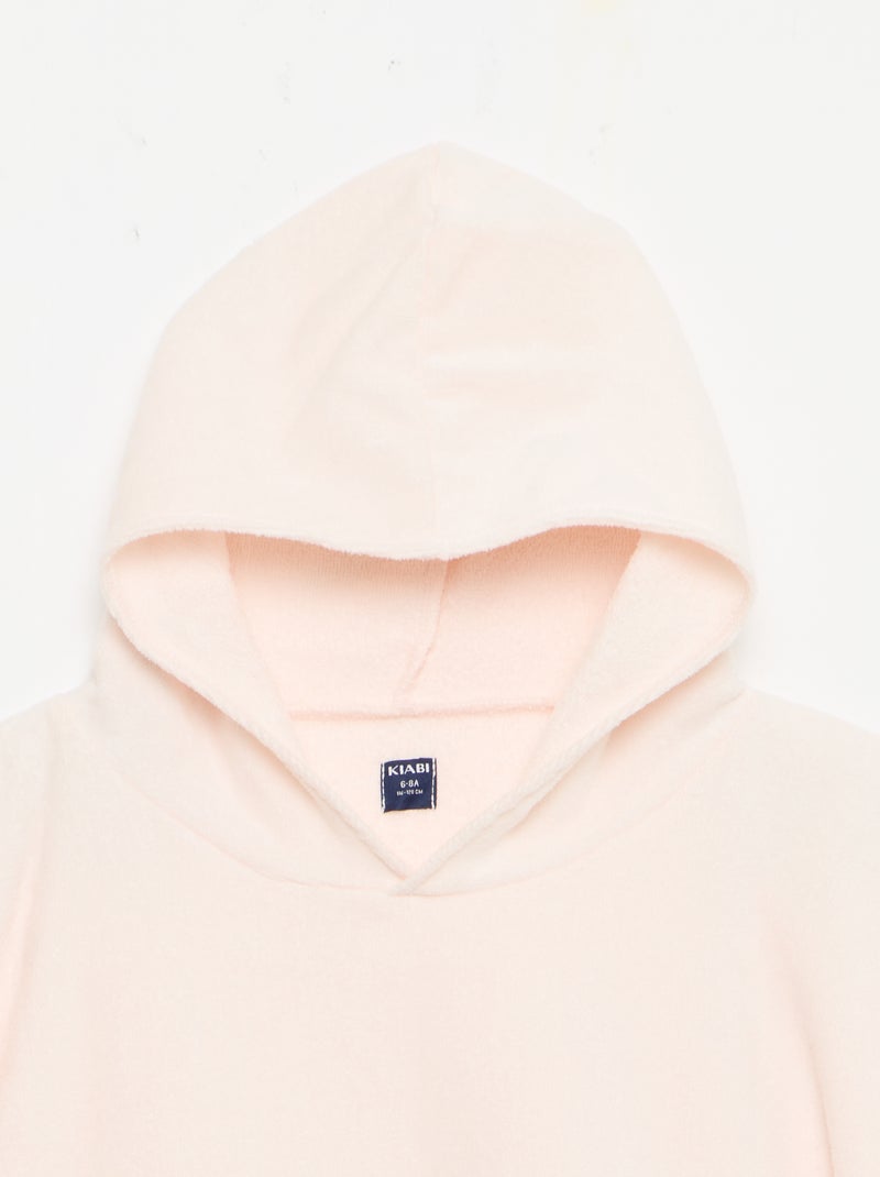 Cape de bain poncho Rose - Kiabi