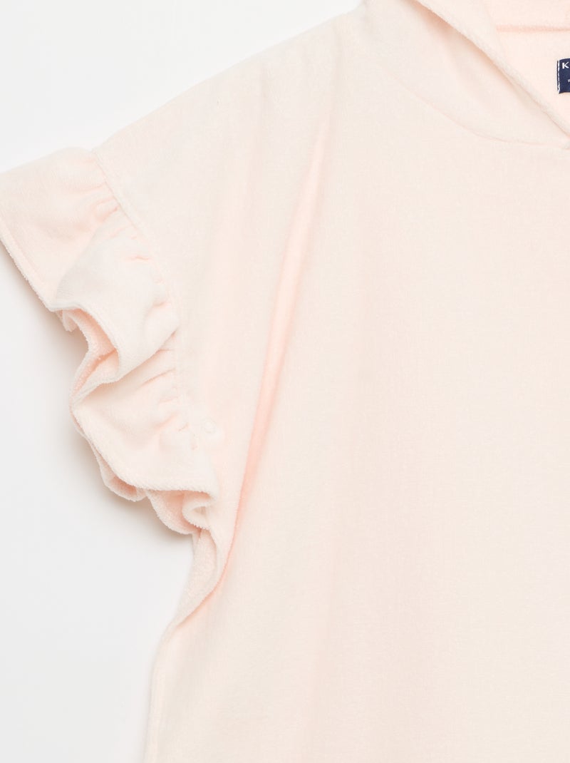 Cape de bain poncho Rose - Kiabi