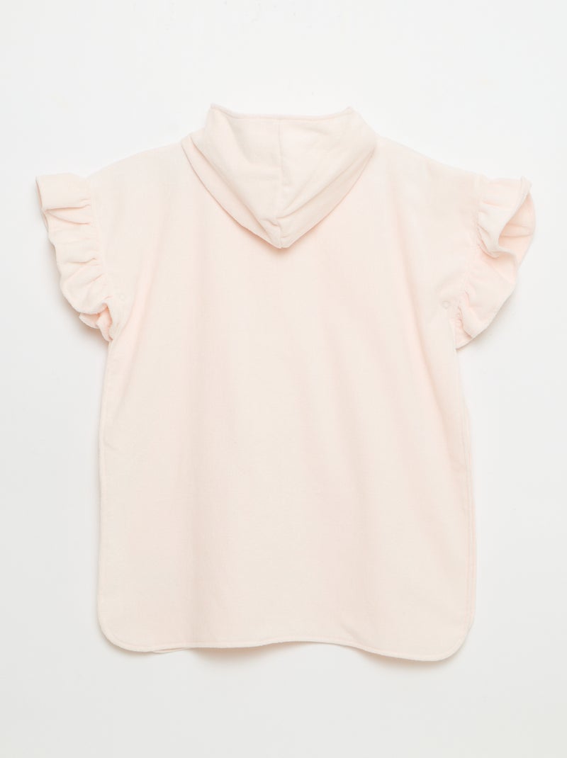 Cape de bain poncho Rose - Kiabi