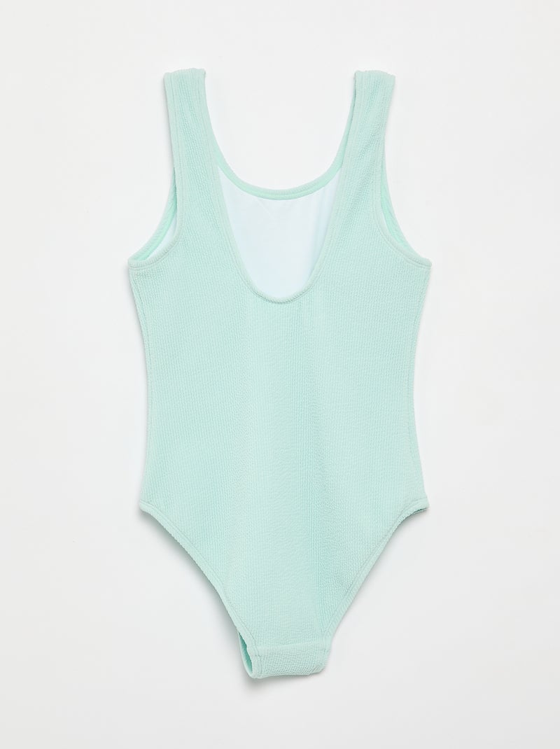 Cape de bain unie avec capuche Bleu - Kiabi