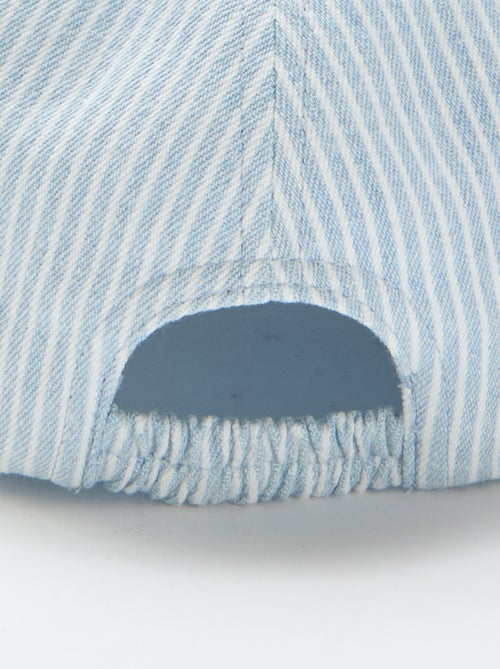 Cappellino a righe con patch ricamato - Kiabi