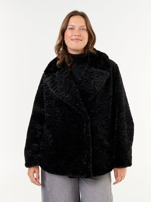 Cappotto in pelliccia sintetica effetto astrakan - Kiabi
