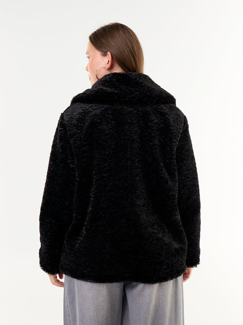 Cappotto in pelliccia sintetica effetto astrakan - Kiabi