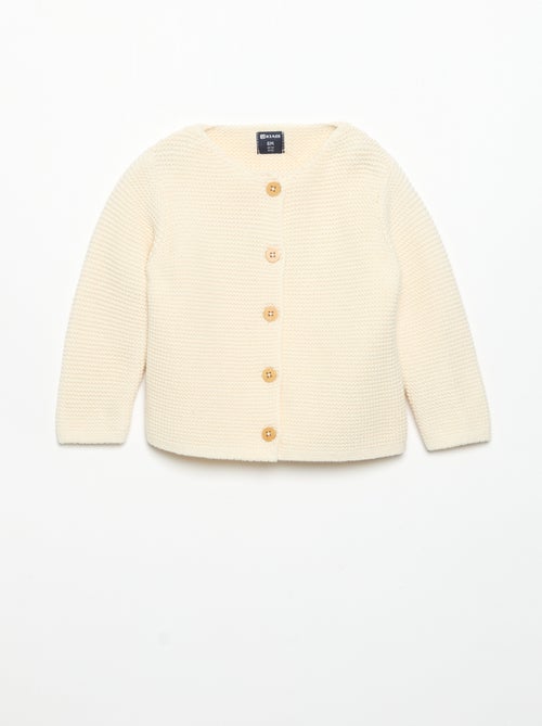 Cardigan a punto spugna - Kiabi