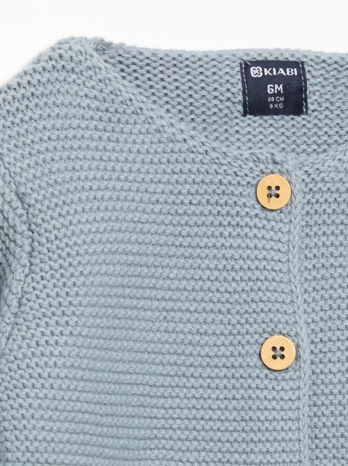 Cardigan a punto spugna - Kiabi