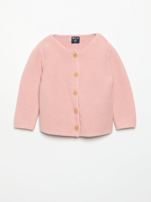 Cardigan a punto spugna - Kiabi