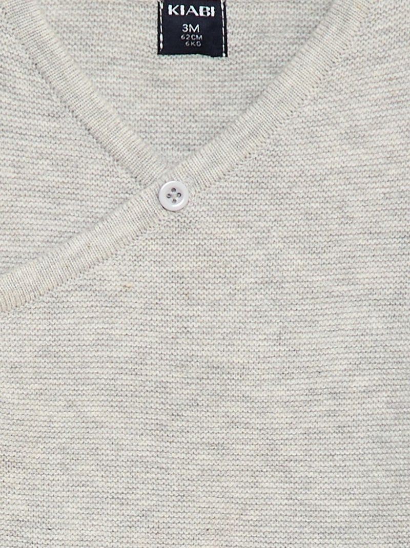 Cardigan asimmetrico GRIGIO - Kiabi