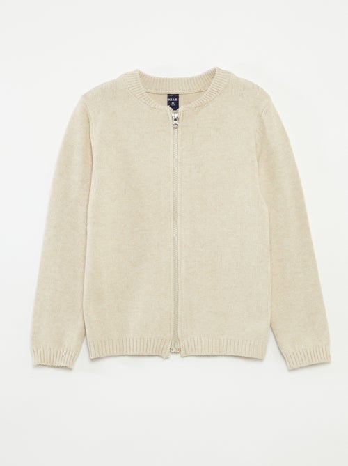 Cardigan con zip - collezione facile da indossare - Kiabi