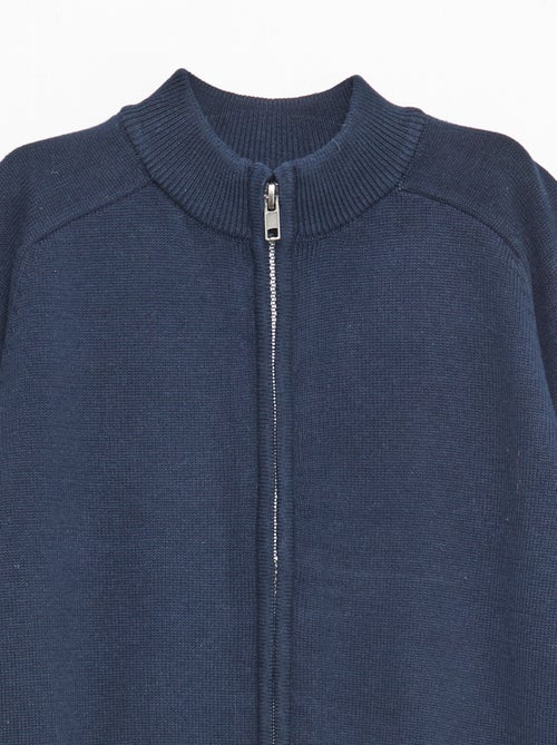 Cardigan con zip e collo alto - Kiabi