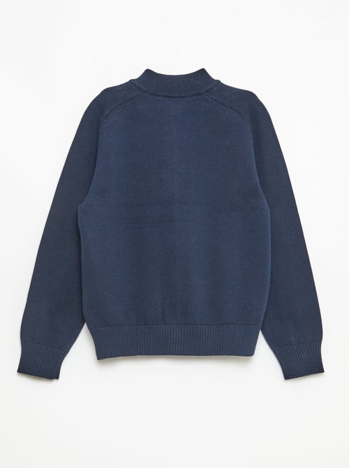 Cardigan con zip e collo alto - Kiabi