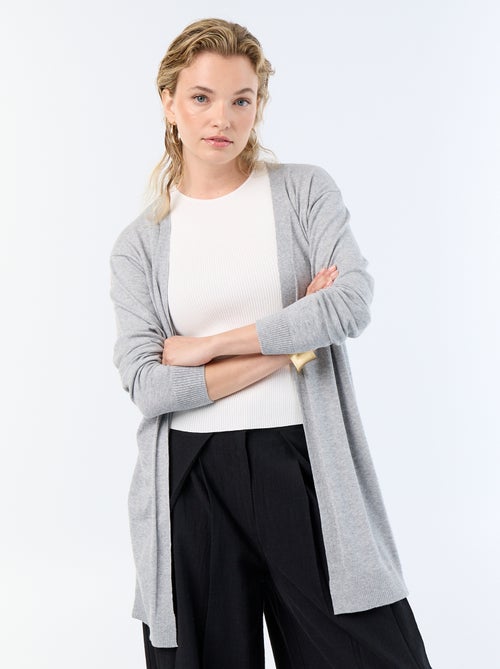 Cardigan corto aperto in maglia fine - Kiabi Cardigan corto aperto in maglia fine - Kiabi