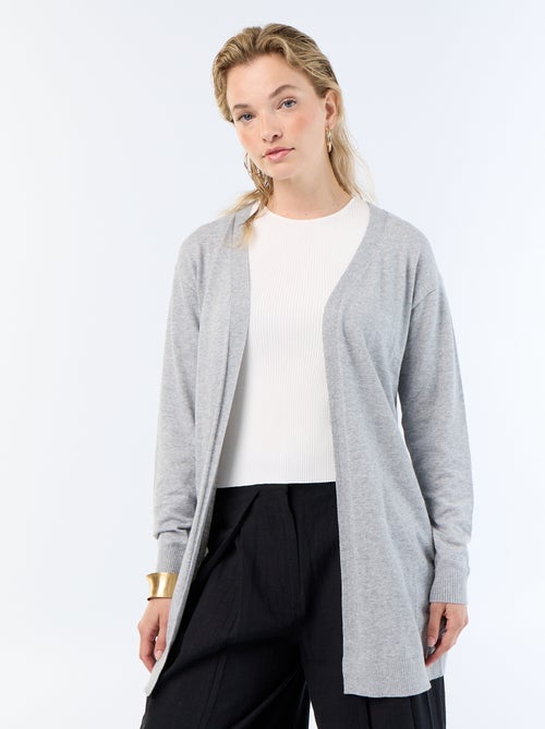 Cardigan corto aperto in maglia fine - Kiabi Cardigan corto aperto in maglia fine - Kiabi