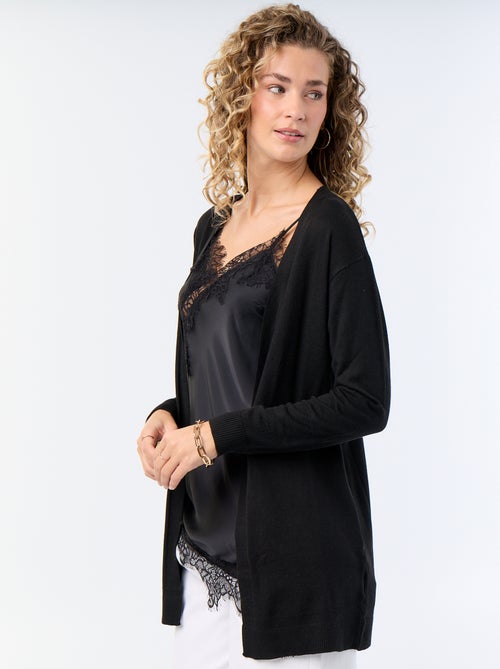 Cardigan corto aperto in maglia fine - Kiabi Cardigan corto aperto in maglia fine - Kiabi