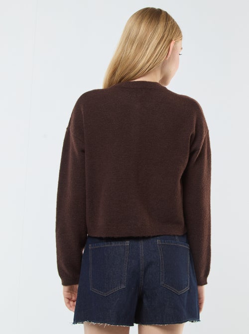 Cardigan cropped in maglia - Kiabi