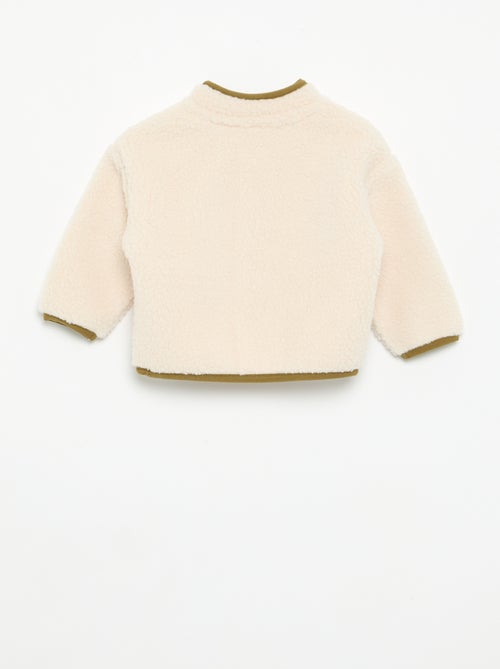 Cardigan effetto montone a maniche lunghe - Kiabi