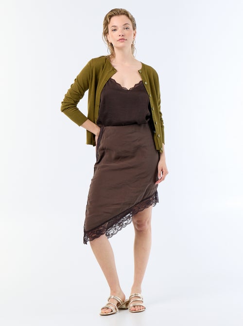Cardigan girocollo a tinta unita - Kiabi Cardigan girocollo a tinta unita - Kiabi