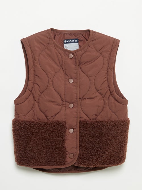 Cardigan imbottito senza maniche - Kiabi