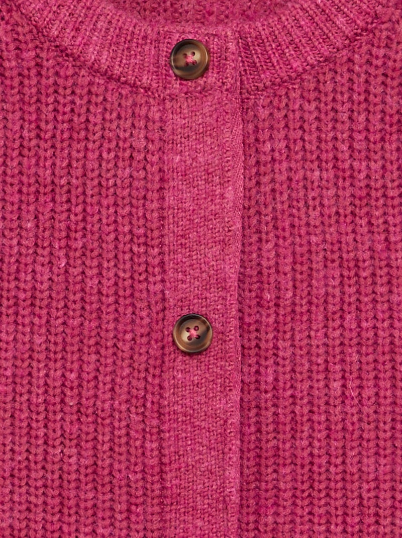 Cardigan in maglia calda - collezione facile da indossare Viola - Kiabi