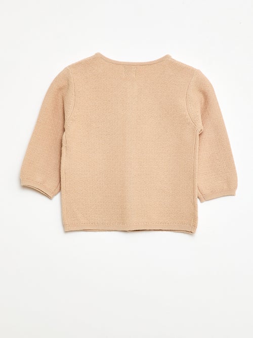 Cardigan in maglia fantasia traforata - Kiabi