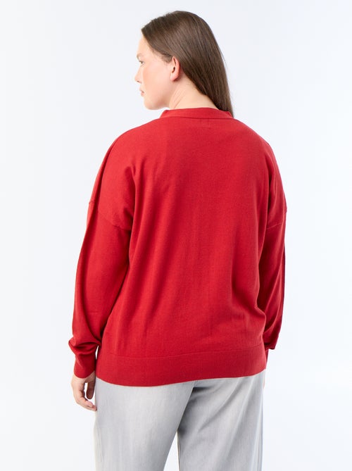 Cardigan in maglia fine con apertura abbottonata - Kiabi Cardigan in maglia fine con apertura abbottonata - Kiabi