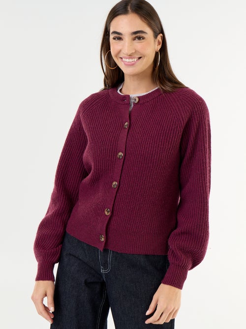 Cardigan in maglia grossa - Kiabi
