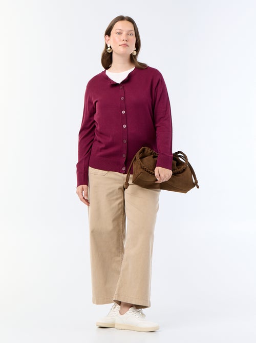 Cardigan in maglia tinta unita - Kiabi Cardigan in maglia tinta unita - Kiabi