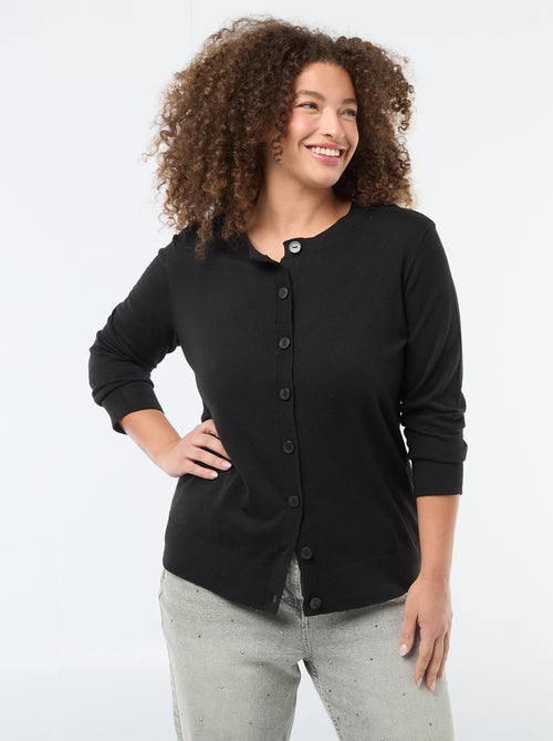 Cardigan in maglia tinta unita - Kiabi