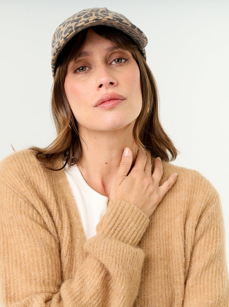 Cardigan lungo da maternità in misto mohair Beige - Kiabi