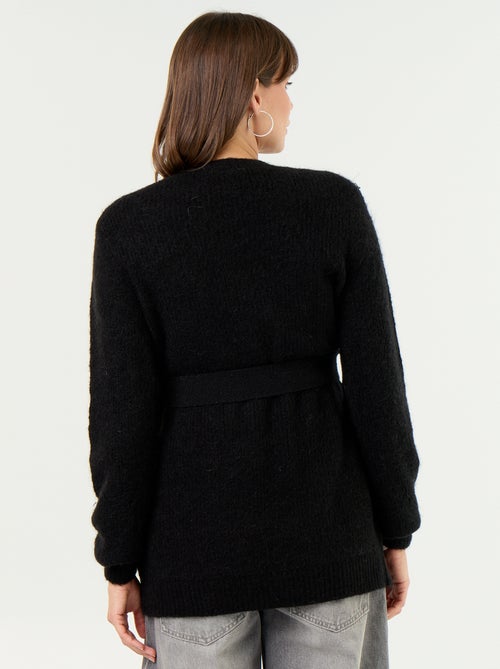 Cardigan lungo da maternità in misto mohair - Kiabi