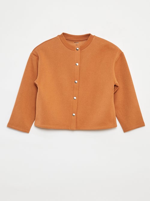 Cardigan maniche lunghe apertura con bottoni a pressione - Kiabi