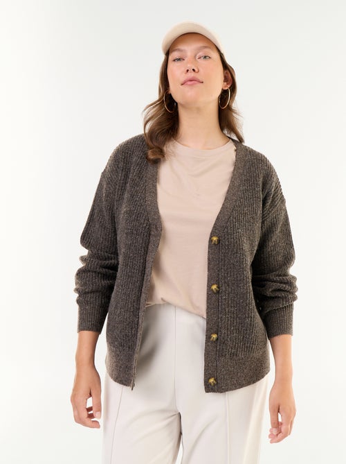 Cardigan mit V-Ausschnitt - Kiabi