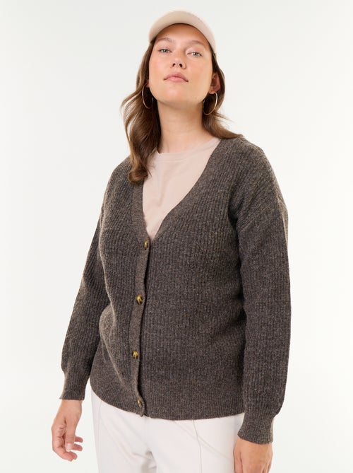 Cardigan mit V-Ausschnitt - Kiabi