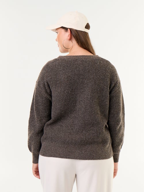 Cardigan mit V-Ausschnitt - Kiabi