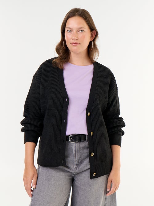 Cardigan mit V-Ausschnitt - Kiabi