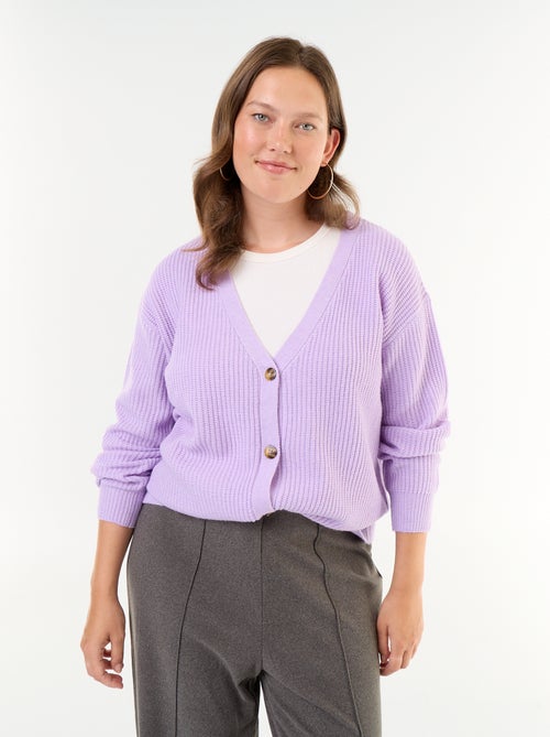 Cardigan mit V-Ausschnitt - Kiabi