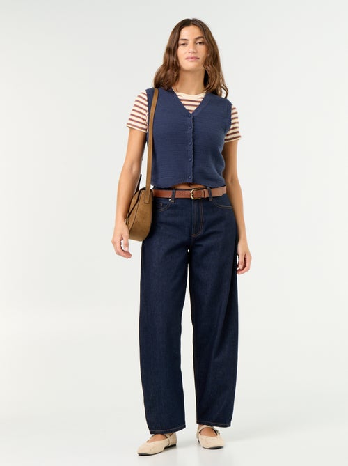 Cardigan scollo a V senza maniche - Kiabi