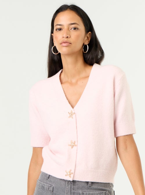 Cardigan scollo a V senza maniche - Kiabi