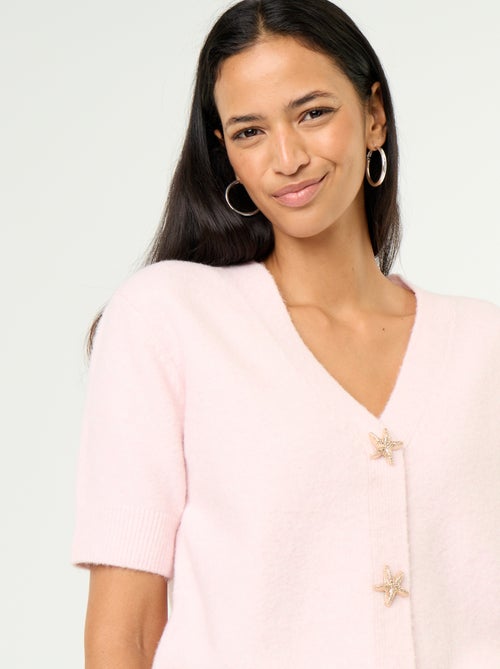 Cardigan scollo a V senza maniche - Kiabi