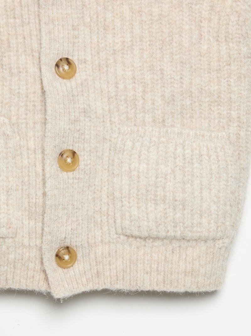 Cardigan senza maniche con tasche Beige - Kiabi