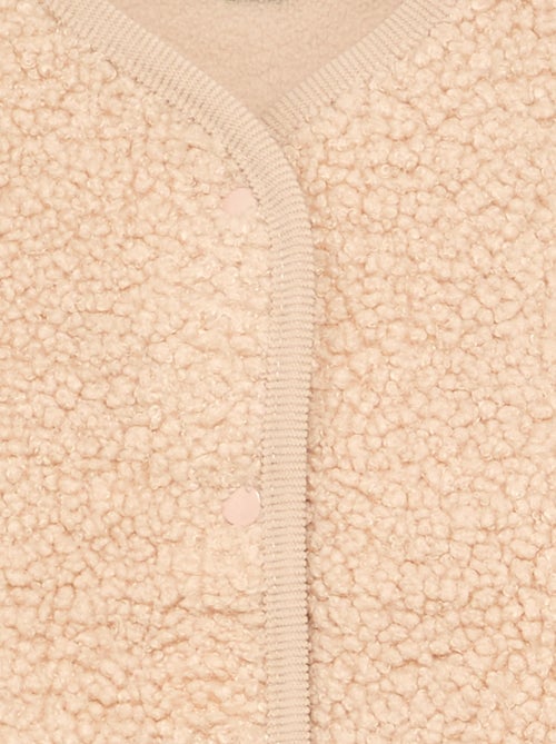 Cardigan senza maniche effetto montone - Kiabi
