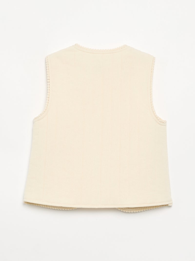 Cardigan senza maniche imbottito Beige - Kiabi