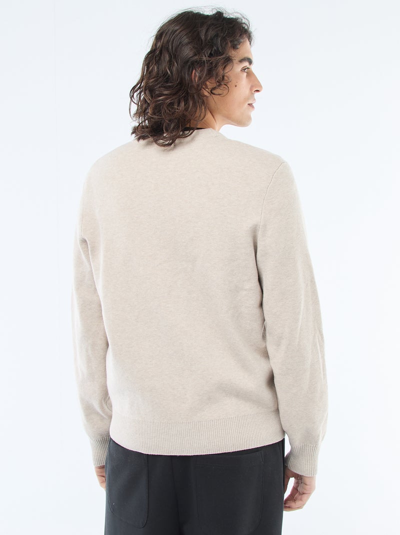 Cardigan tinta unita Beige - Kiabi