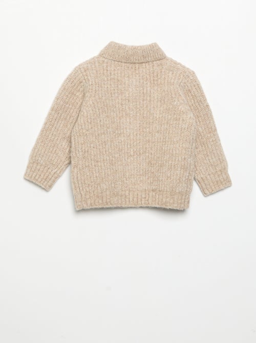 Cardigan with shawl collar - Kiabi