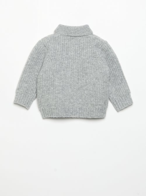 Cardigan with shawl collar - Kiabi