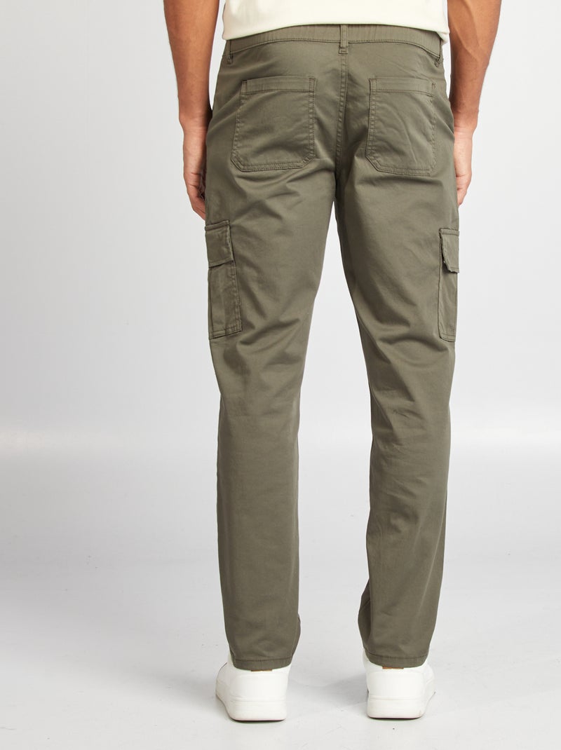 Cargohose im Straight Fit Khaki - Kiabi