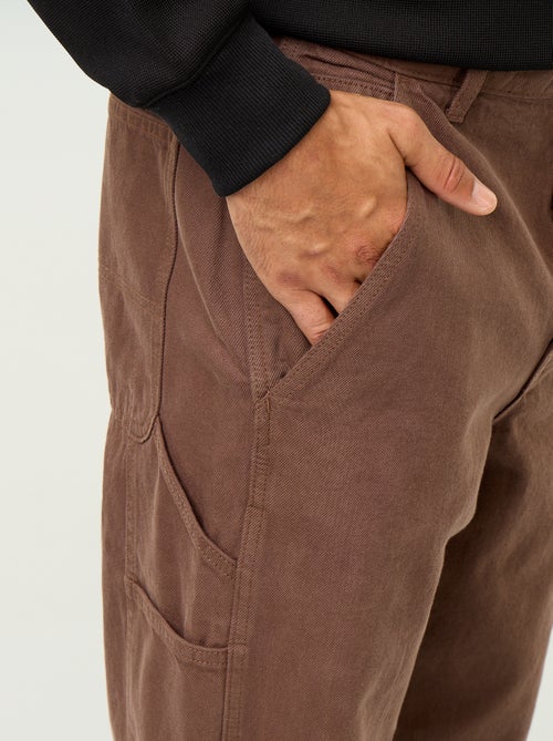 Carpenter style denim trousers - Kiabi Carpenter style denim trousers - Kiabi