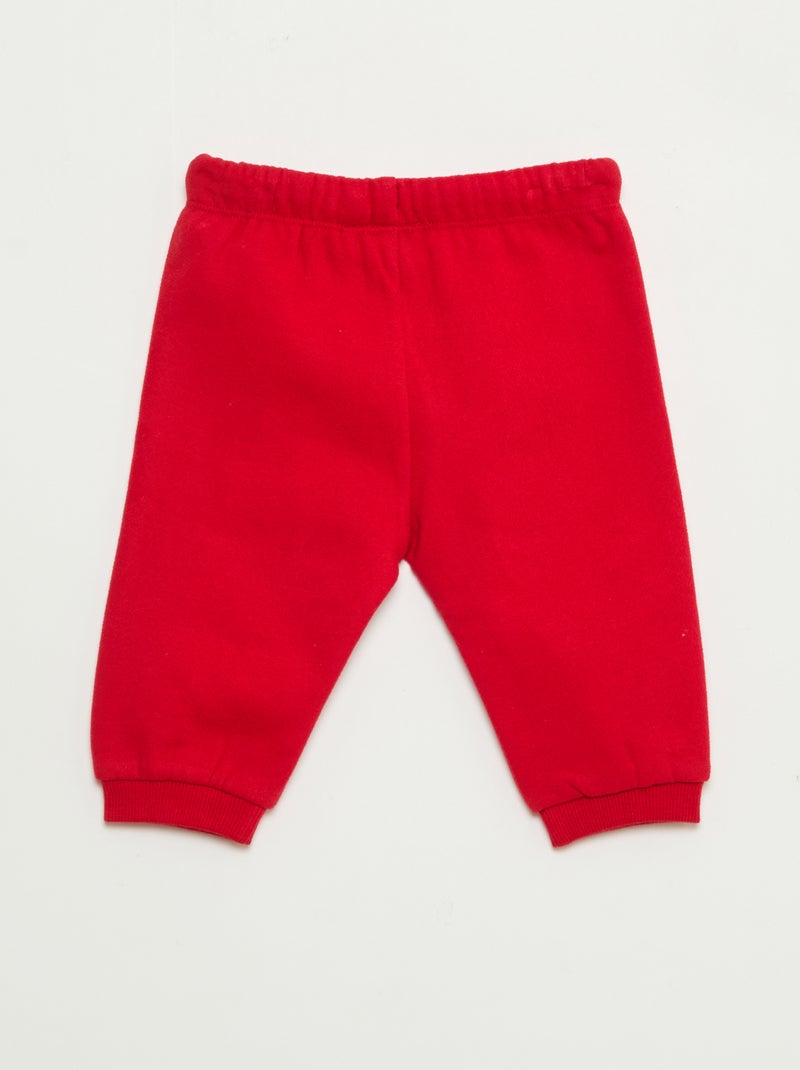 "Cars" "Disney" Jogging Bottoms Red - Kiabi
