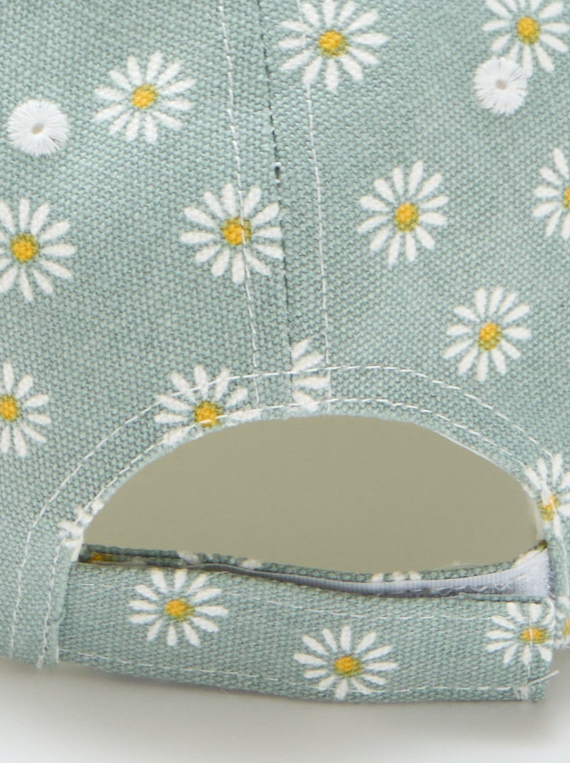 Casquette à motif réglable par scratch Vert - Kiabi