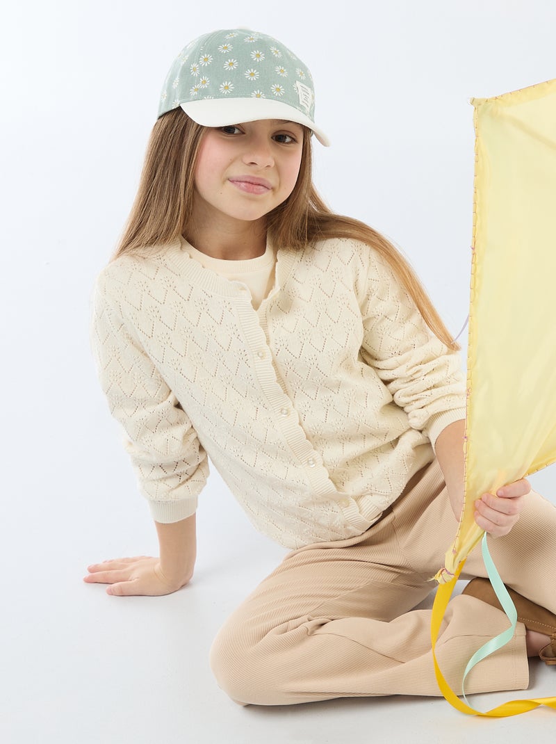 Casquette à motif réglable par scratch Vert - Kiabi